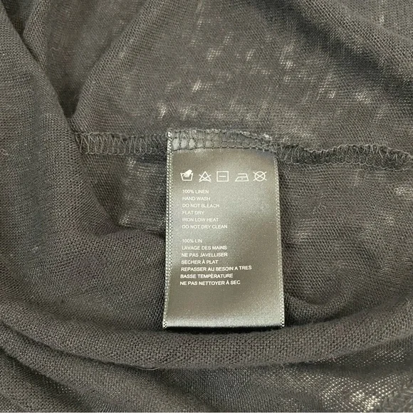 NWT Anthropologie James Coviello Lace Linen Top Black - Picture 9 of 11